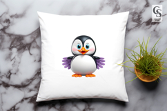 Cute Cartoon Penguin Clipart Sublimation Png Product Image 3