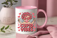 Cupid Vibes PNG, Heart Valentine Day Sublimation PNG Product Image 3