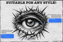 120 Tattoo Procreate Brushes, Stipple Brushes, Dot Work Set Product Image 3