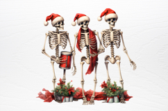 Christmas Skeleton Sublimation PNG Product Image 3