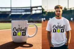 Softball dad svg, softball shirt svg, softball svg Product Image 2