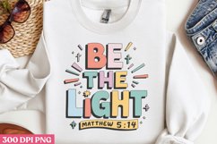Be the light matthew 5:14 PNG, Retro Christian PNG Product Image 3