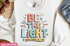 Be the light matthew 5:14 PNG, Retro Christian PNG Product Image 3