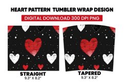 Heart Pattern Tumbler Warp Design Product Image 3