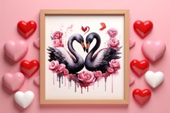 Gothic Valentines Day Clipart, Valentine Skeleton Product Image 3