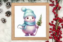 Pink Christmas Fairy Clipart Sublimation, Fairy Christmas Product Image 3