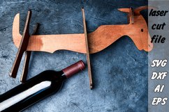 Wine Stand | Bull | Wine holder| Laser Cut Product Image 3