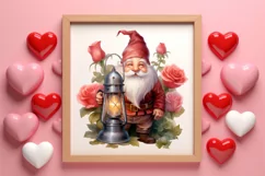 Cute Valentine Gnome Clipart, Gnome Clipart, Cute Gnome Product Image 3