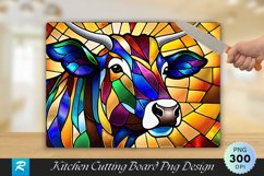Buffalo Stained Glass Cutting Board Sublimation Design Product Image 1