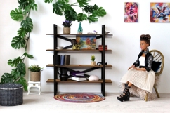 Miniature modern bookcase digital file template, 1:6 scale Product Image 3