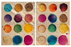 Mixed Media, Paint, circles, Papers, Junk Journal Product Image 3