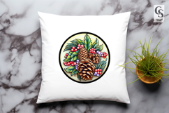 Pinecone Berry Decor Clipart Sublimation PNG Product Image 3