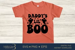 Daddy's Lil' Boo Halloween SVG PNG Sublimation |Boo Witch Product Image 3