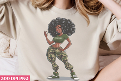 Empowering Black Girl Clipart PNG Product Image 3