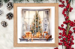 Christmas Window Sublimation Clipart, Christmas Window Product Image 3