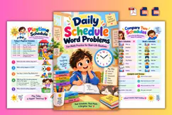 Daily Schedule Word Problems Product Image 3