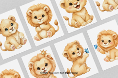15 Bundle Watercolor The Lion King Jungle Roar Predator Wild Product Image 3