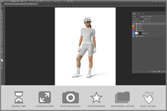 Woman Wearing Full Cycling Kit Product Image 2