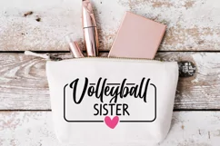 Volleyball sister svg, SVG files for cricut, laser cut files Product Image 2
