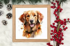 Pets Love Christmas Watercolor Clipart, Christmas PNG Product Image 3