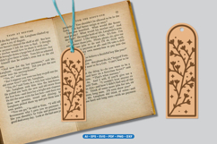 Flower Bookmark Lasercut - Laser cut Template Product Image 1