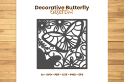Decorative Butterfly Lasercut - Lasercut Template Product Image 4