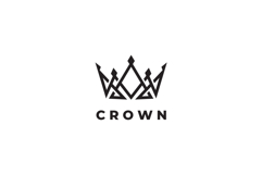 Abstract Crown Logo Design Vector Template Product Image 3
