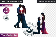 Romantic Couple Fantasy Bride Graphics valentines day png Product Image 1