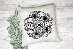 Fall Mandala SVG | Porch Sign SVG | Floral Mandala SVG Product Image 2