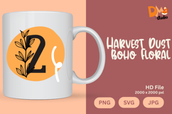 Harvest Dust Boho Floral Monogram Product Image 1