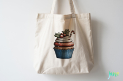 Whimsical Blue Christmas Clipart Product Image 3