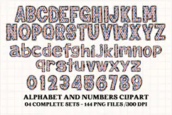 Basketball sport alphabet clipart, basketball letters doodle Product Image 3