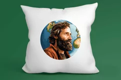 Watercolor Earth Day Clipart, Planet Earth Clipart Product Image 3