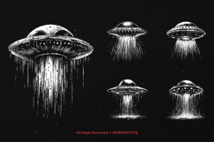 10 Bundle Dark Art UFO Plane Alien Spaceship Area 51 Hand Product Image 5