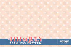 American 4th of July Coquette Polka Dot Seamless Pattern DTF Product Image 1