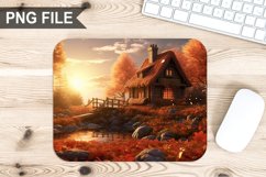 Autumn Home Sublimation Mouse Pad PNG Bundle Product Image 4