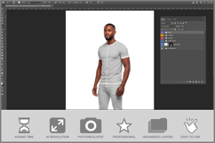 T-shirt And Pants Outfit Mockup Product Image 2