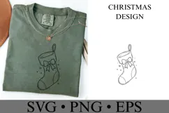 Christmas Sock Svg | Christmas svg | Shirt Svg Product Image 3