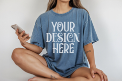 Bay Comfort Colors 1717 T-shirt Mockups, Real Model Mock Product Image 1