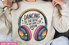 Dancing to the beat PNG, Autism Sublimation PNG Product Image 3