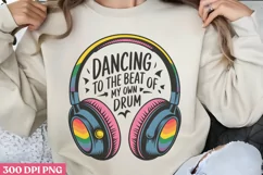 Dancing to the beat PNG, Autism Sublimation PNG Product Image 3