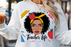 Teacher Life PNG, Black History Month sublimation Product Image 3