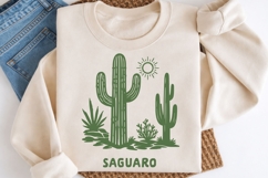 Saguaro SVG | Desert Cactus Illustration | Arizona PNG Product Image 2