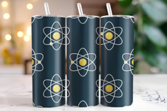 Atom Icons Tumbler Wrap | Sublimation | Tumblers Product Image 1