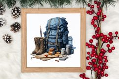 Winter Hiking Clipart Sublimation, Christmas PNG Product Image 3