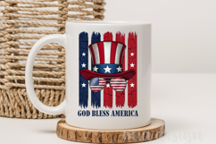 God Bless America PNG, Uncle Sam Hat Patriotic Sublimation Product Image 3