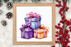 Beautiful Christmas Watercolor Clipart, Beautiful Christmas Product Image 3