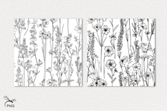 Floral digital paper, background clipart Product Image 3