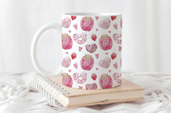 Sweets Heart Seamless Pattern, Valentines Digital Paper Product Image 3