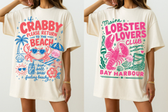 Beach Babes PNG Bundle, Coastal Vacation Trendy Sublimation Product Image 3